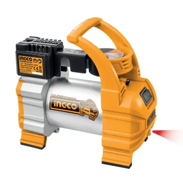 AUTO Kompresor INGCO AAC1408 – 12V, 10 BAR, LED svetlo, pripojenie na batériu 1
