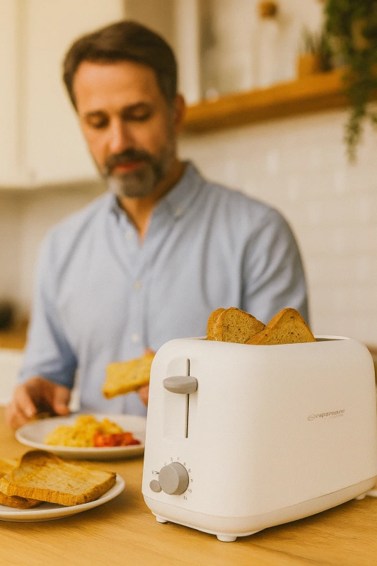 Hriankovač CIABATTA – 600 W, 6 stupňov opekania, biely 1