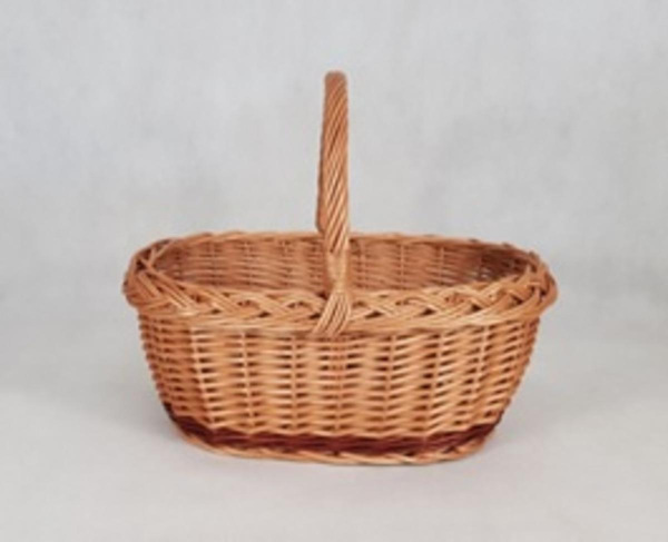 Košík prútený 8 42x28xH16 cm HH33 cm mix