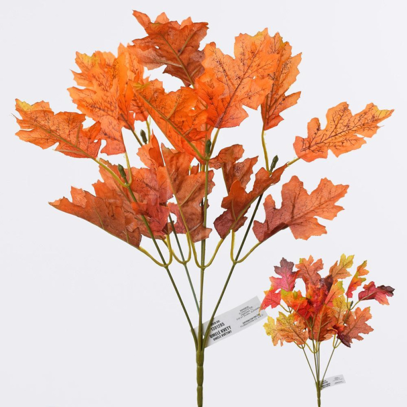 Ozdoba zapichovacia dubové listy 30cm