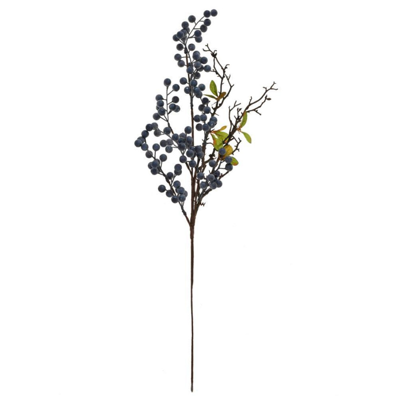 Ozdoba zapichovacia konár+bobule modré 62 cm