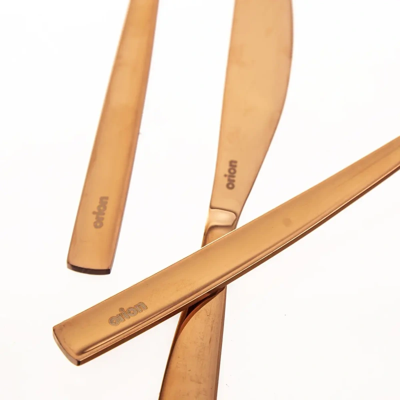 Príbory COOPER 24 dielov – luxusná mediová sada nerezových príborov 2