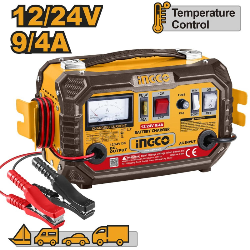 Nabíjačka na autobatérie 12/24V ING-CB1601 INGCO