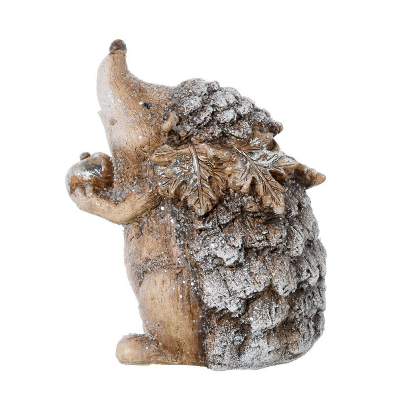 Postavička ježko s jablkom 10x8,2x12cm polyrezín