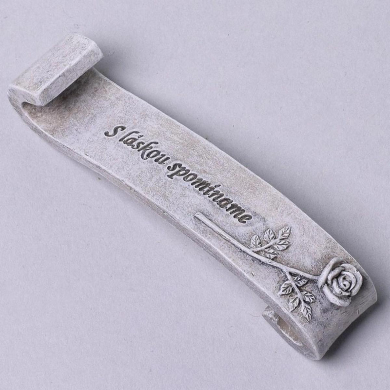 Dekorácia náhrobná nápis 3x2,5x10 cm