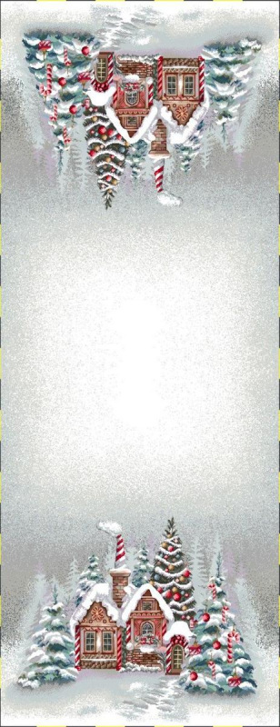 Obrus gobelínový, Vianoce CANDY CANE, 40x100cm
