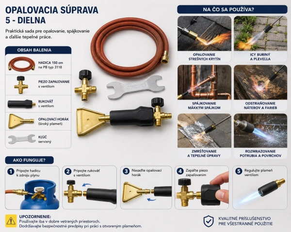 Horák PB 2196 široký – súprava na opaľovanie pre 2 kg propán-butánovú fľašu 1