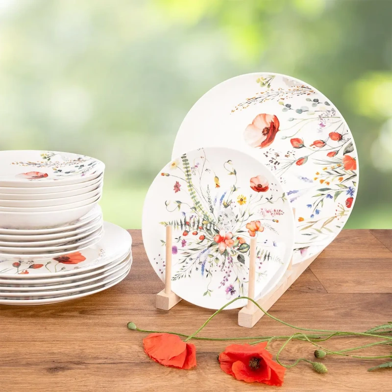 Jedálenská sada MÁK 18 dielov – porcelánová sada pre 6 osôb 1