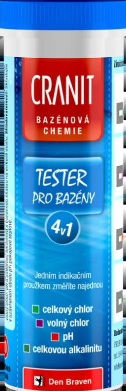 Tester pre bazény Cranit 4 v 1, 10 kusov