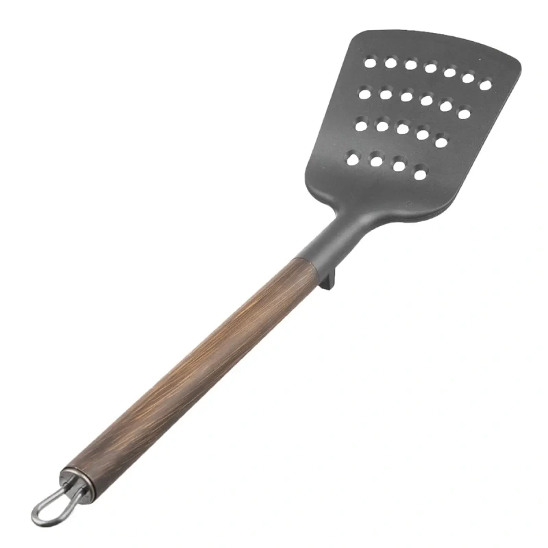 Obracačka WOODEN s otvormi 34,5 cm – teplovzdorná kuchynská obracačka s dekorom dreva 2