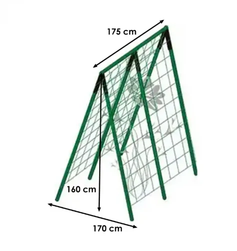 Sieť na podporu rastu uhorky s konštrukciou 1,7mx1,6m KLC 1