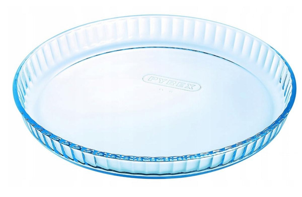 Forma na ovocný koláč, pr.31x4cm, 1,9L, sklo číre PYREX