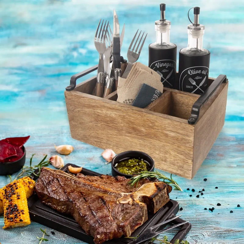 Stojan MANGO na koreničky – drevený organizér na dochucovadlá 1