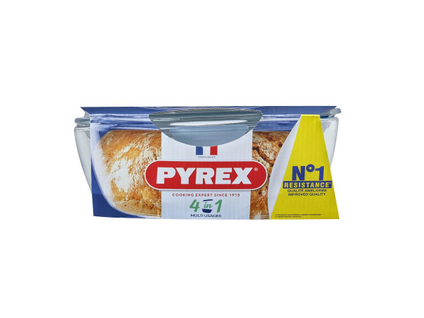 Misa zapekacia okrúhla s pokrievkou, 27x23x11cm, 2,3L+0,7L, sklo číre PYREX KLC