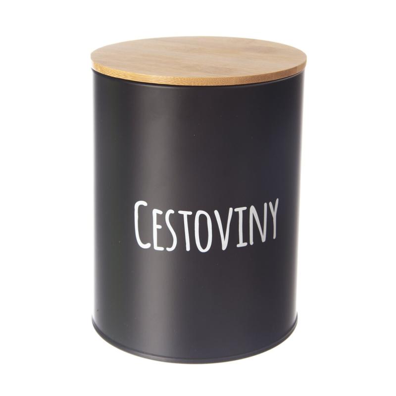 Dóza Cestoviny BLACK pr. 13 cm