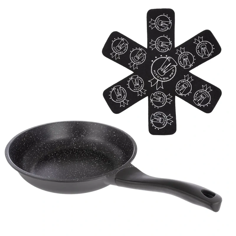 Nepriľnavá panvica GRANDE 26 cm – PFLUON GRANIT, indukcia, ochranná podložka 2