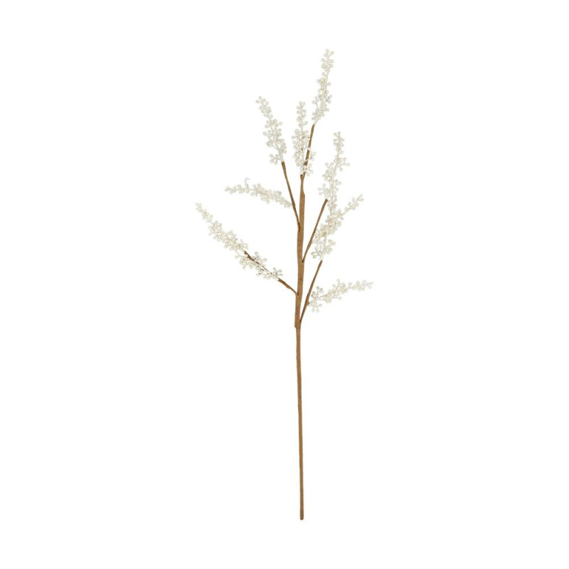 Ozdoba zapichovacia vetvička 77x30x3cm biela