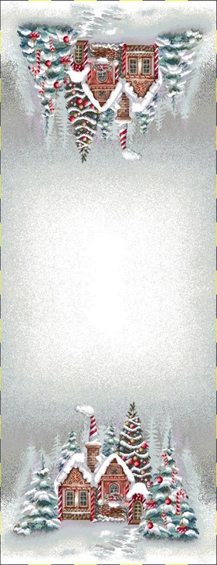 Obrus gobelínový, Vianoce CANDY CANE, 45x140cm