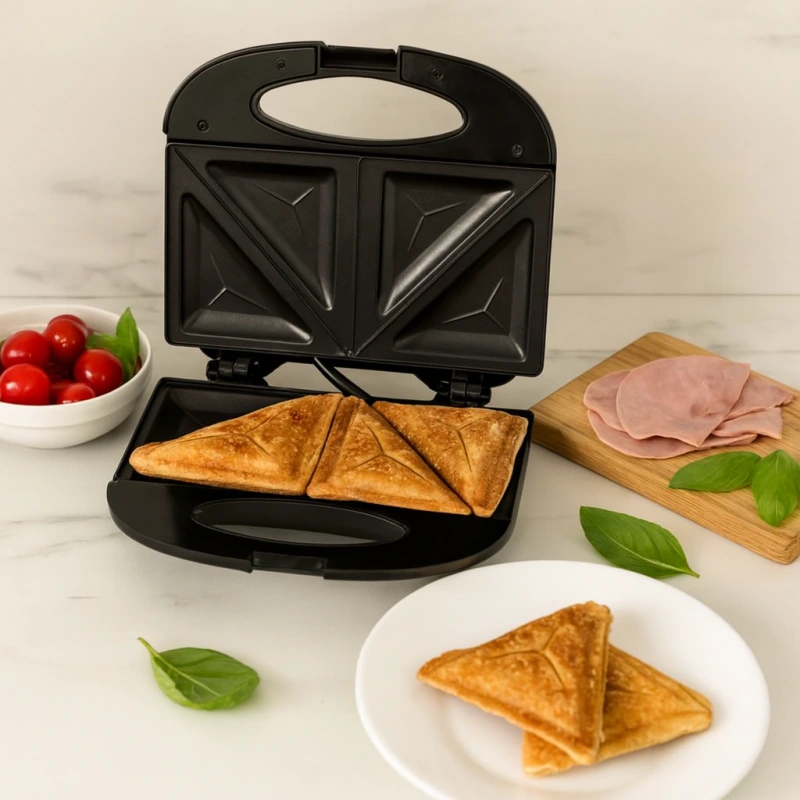 Sendvičovač TITANUM CASSEROLE – 700 W, nepriľnavé platne, automatická regulácia 3