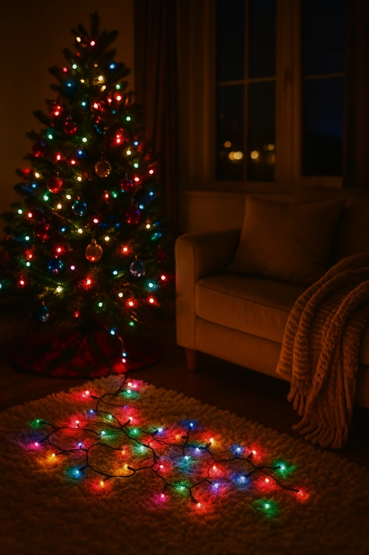 Vianočná LED reťaz 240 LED – farebná, 18 m, vonkajšia/vnútorná, časovač, funkcie 1