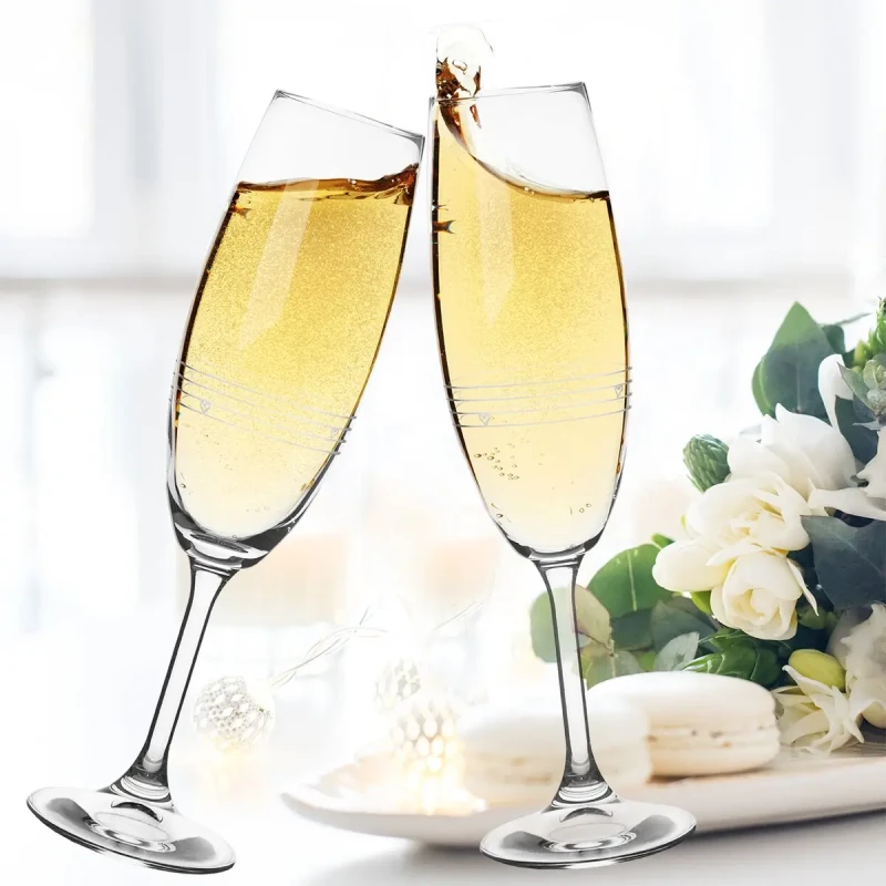 Pohár na sekt SRDIEČKA 0,22 l 2 ks 1