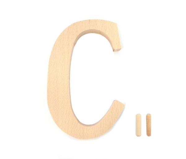 Čislo dom. drevené pismeno "C"
