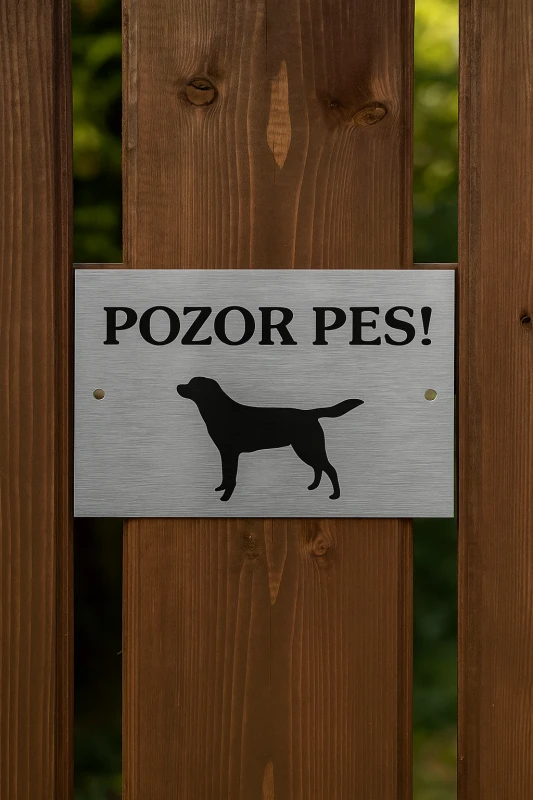 Označenie/ tabuľka Pozor pes! mix 2