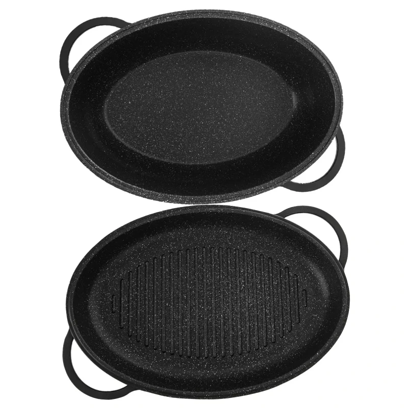 Obojstranný pekáč GRANDE 43 × 30 cm – nepriľnavý, indukcia 3