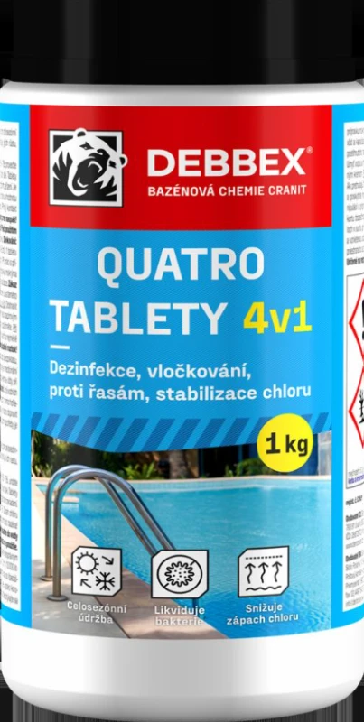 Chémia bazénová Quatro tablety 1kg