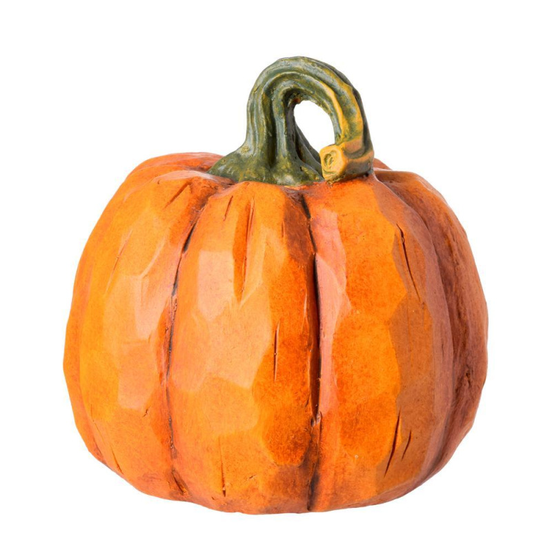 Dekorácia tekvica 21x21cm oranžová