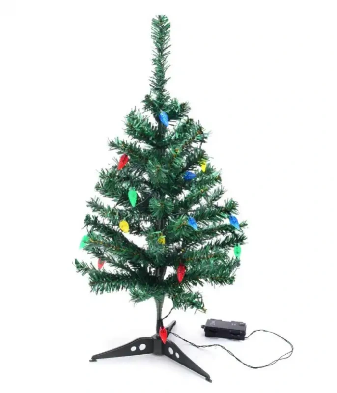 Stromček vianočný umelý s LED osvetlením, 98cm 7