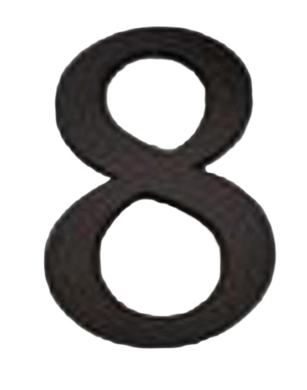 Číslo domové hliníkové 19 cm č.8