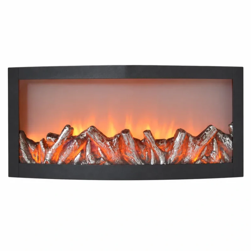 LED dekoratívny krb 58 × 25 × 15 cm / časovač / zmena farieb / s adaptérom