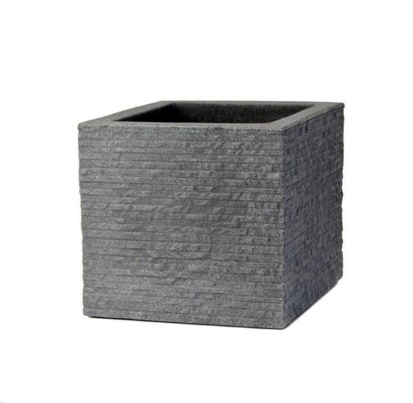 Kvetináč UH 400x400mm TEGULA sivý výška 340mm imit. kamena