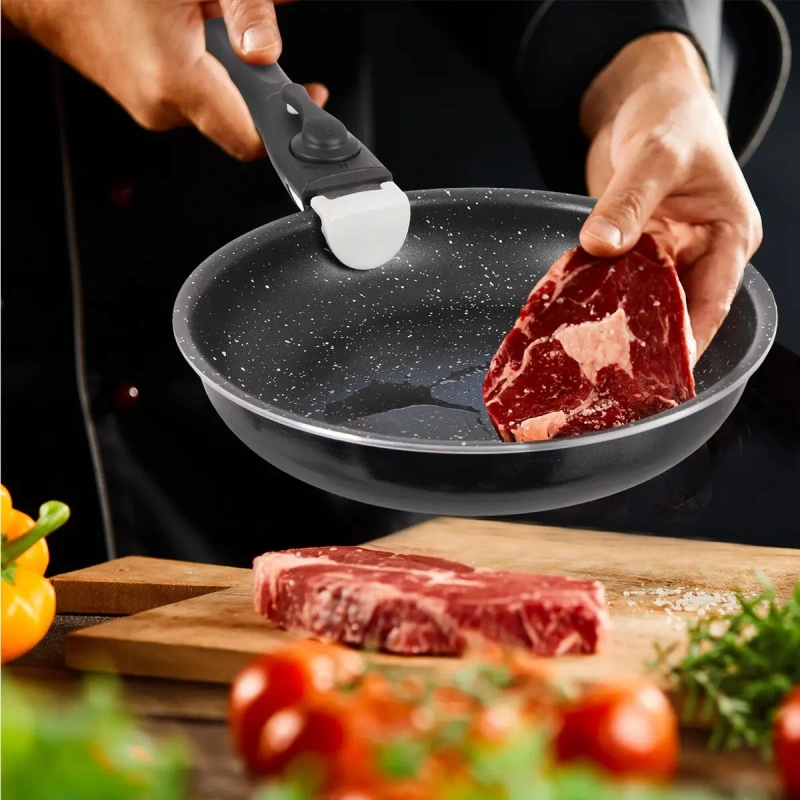 Nepriľnavá panvica GRANDE COMBI 20 cm bez rukoväti – PFLUON GRANIT, indukcia, rúra 4