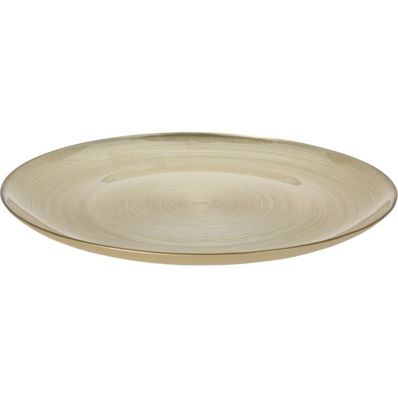 Tanier 32 cm sklo zlatý