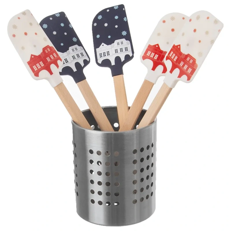 Stojan na príbory Ø 12 cm – nerezový organizér a odkvapkávač 1