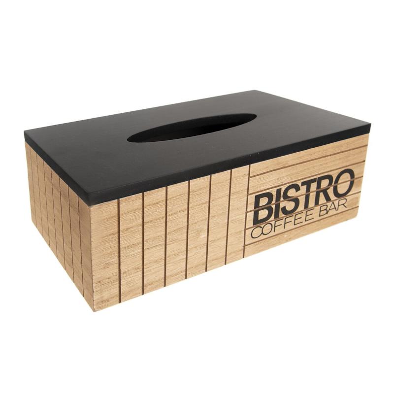 Box drevo na papierové vreckovky Bistro