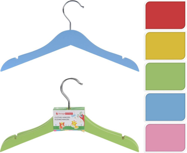 Vešiak - ramienko detské drevo sada 2 ks