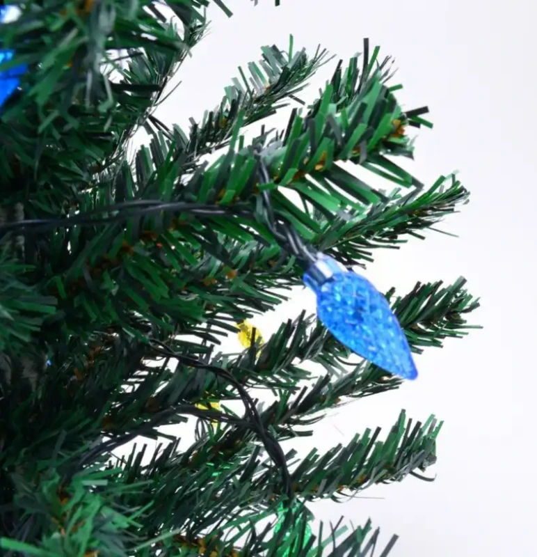 Stromček vianočný umelý s LED osvetlením, 98cm 3