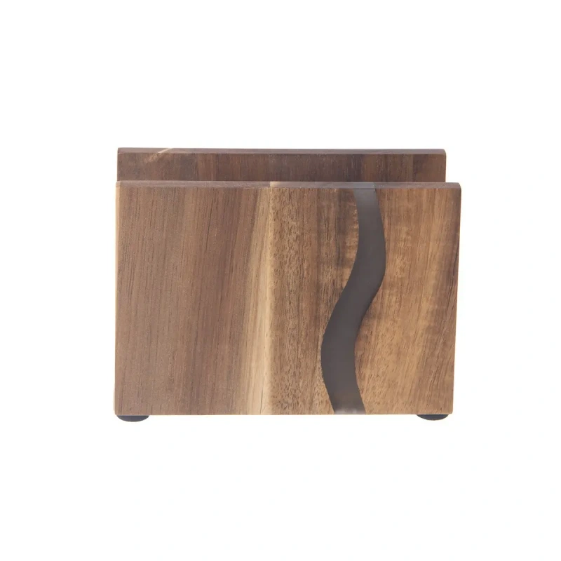 Stojan na obrúsky RIVER – akáciové drevo so živicou 3