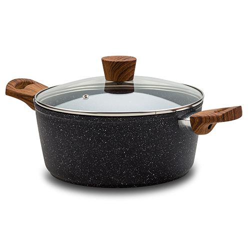 Hrniec + pokrievka 28cm čierny Nature NAVA