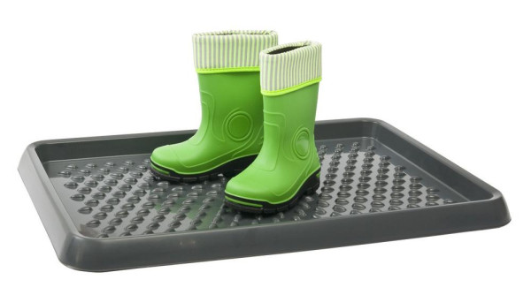 Odkvapavac na topanky 54x38x3 cm, čierny UH