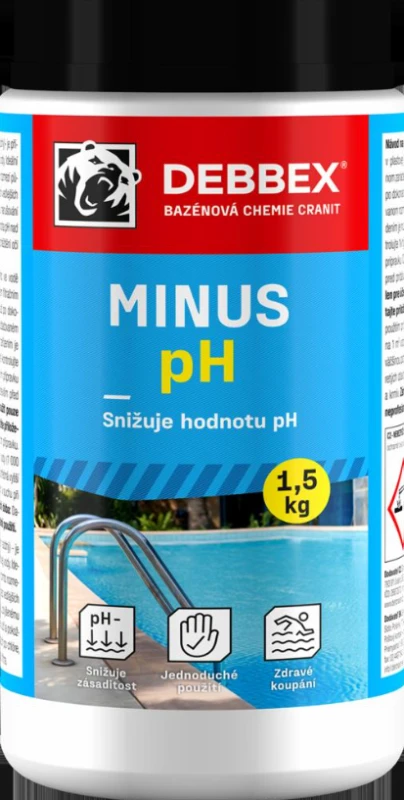 Chémia bazénová Cranit pH MÍNUS 1,5kg