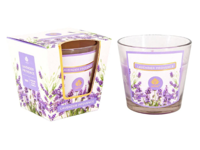 Sviečka vonná 120g v skle levanduľa