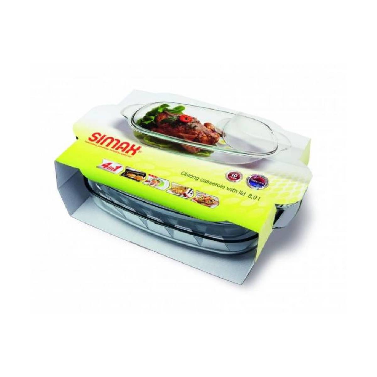 Sklenený pekáč 8 l